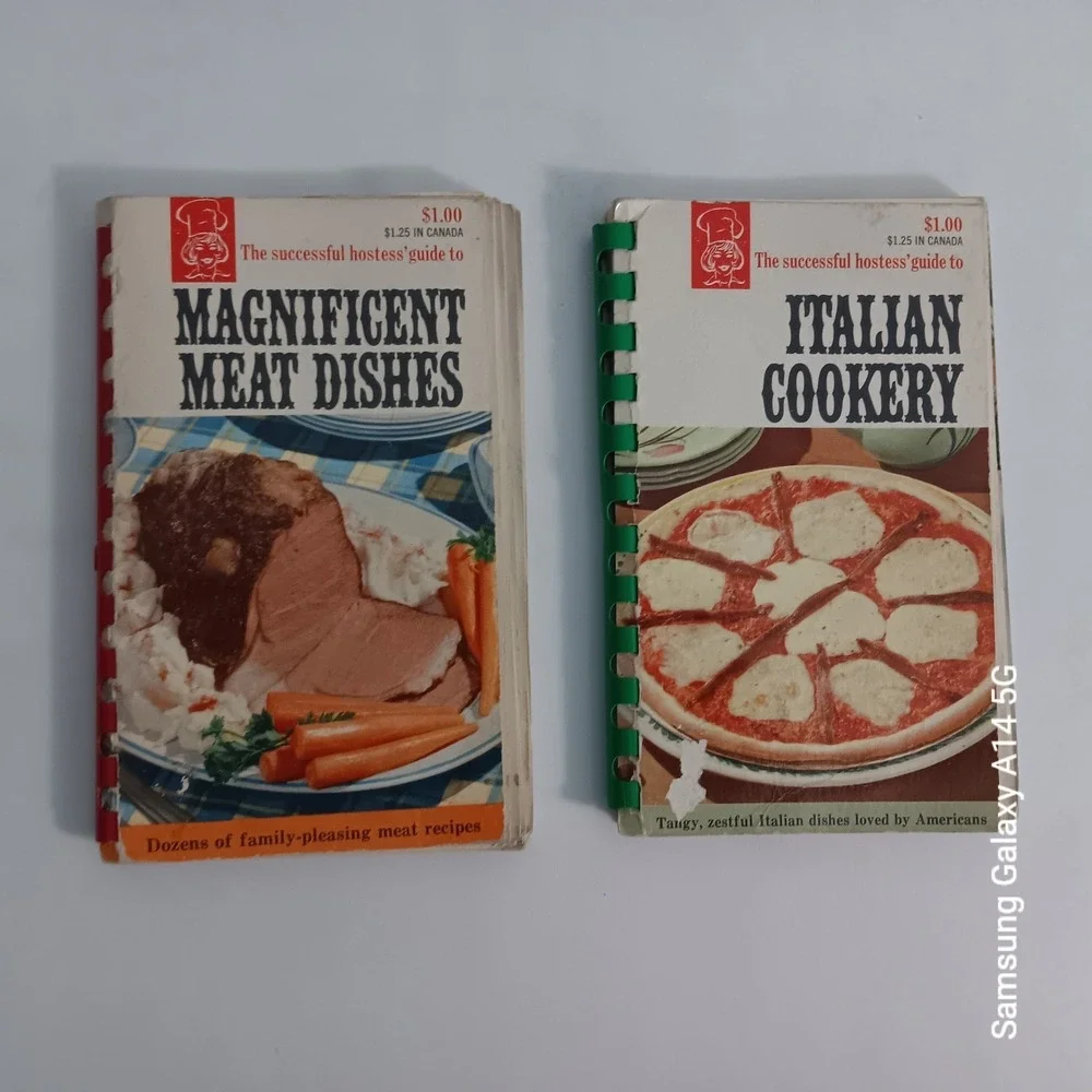 TESTED RECIPE Institute Cookbook Lot 2 Vintage 1968 Italian Meat Dishes